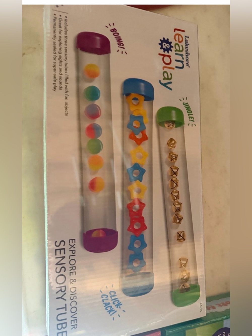 Lakeshore Learn & Play Sensory Tubes - Purple, Blue, Green